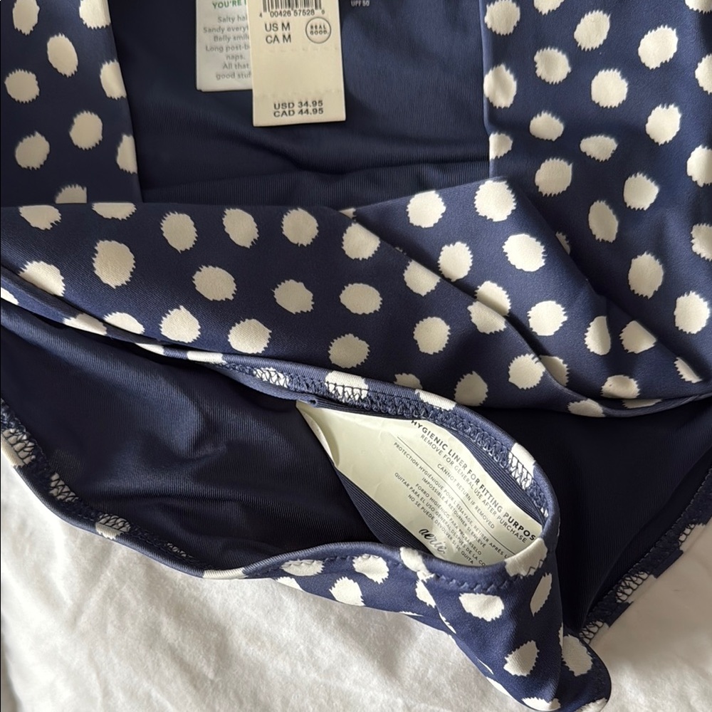 NEW Aerie Navy Polka Dot Bikini - Picture 4 of 5